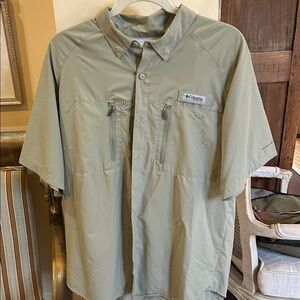 Columbia Sage Green PFG Shirt